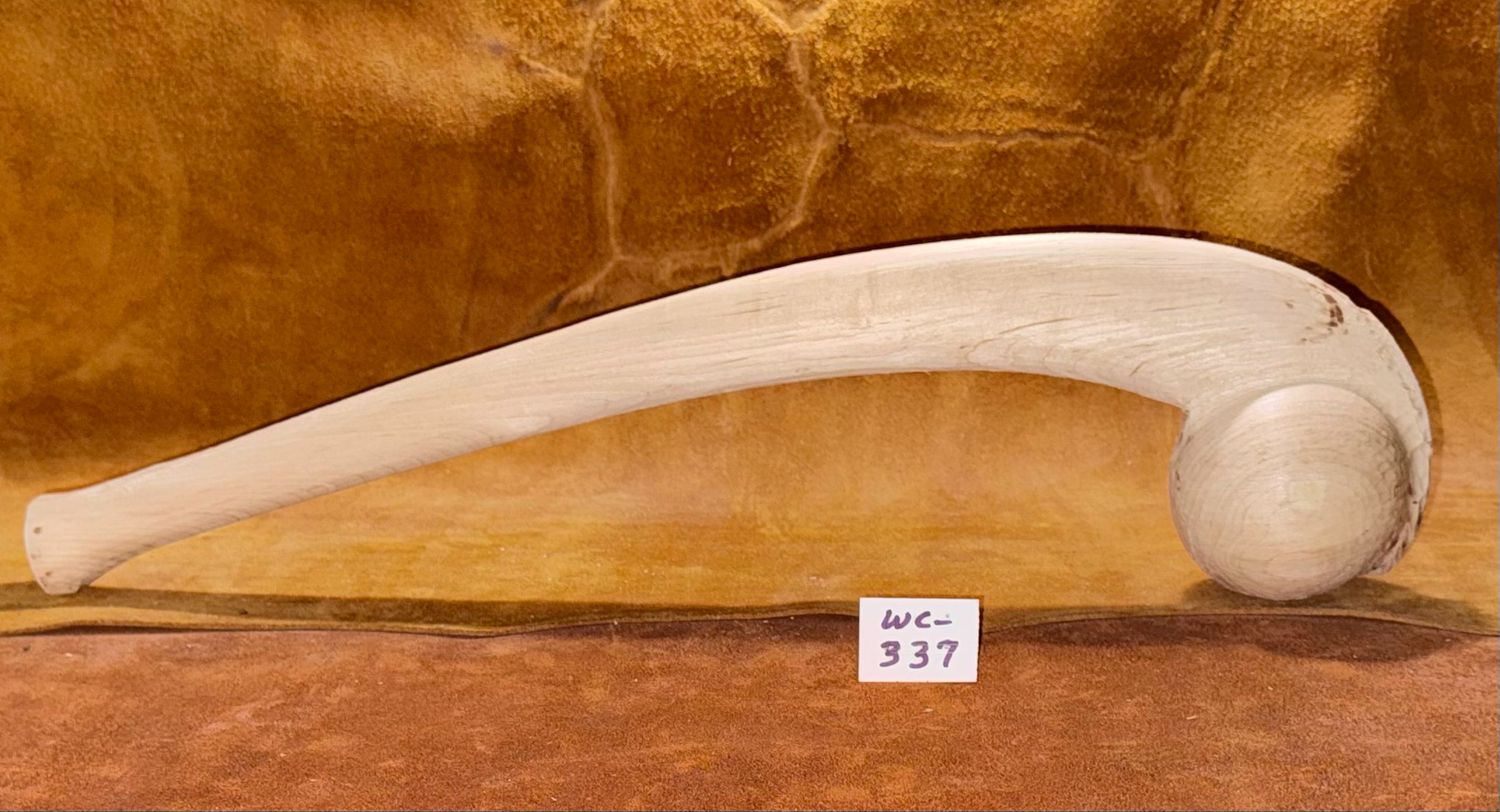 WC-337; MOHAWK WAR CLUB; Sugar Maple; 24" x 3 3/4" ball