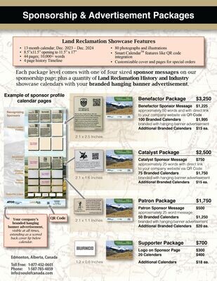 Reclamation Sponsorship & Advertisement Packages