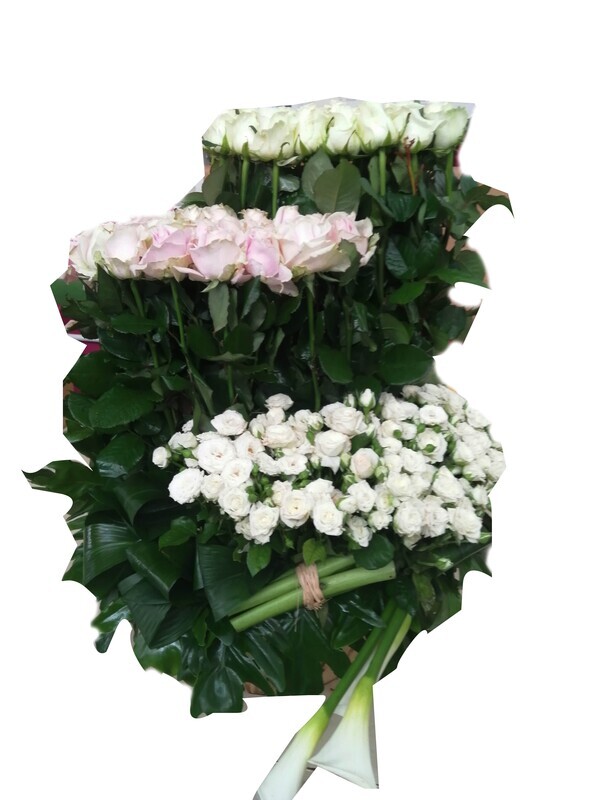 150 roses White passion Lebanon