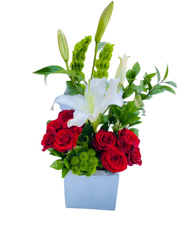 Mix flowers in box