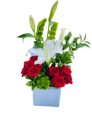 Mix flowers in box