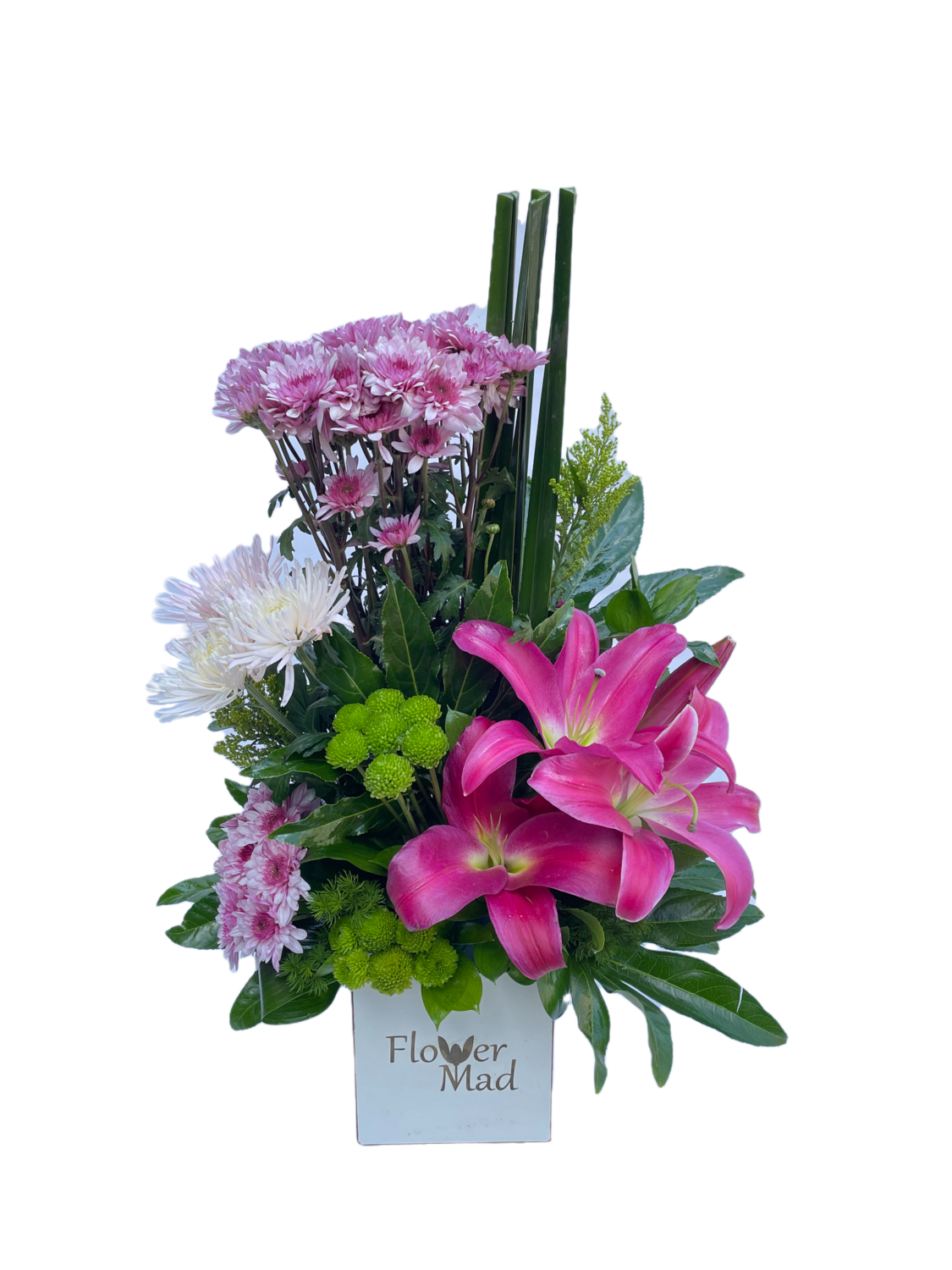 Mix flowers in box