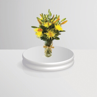 Yellow flowers in vase 3