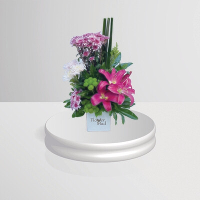 Mix of flowers in box