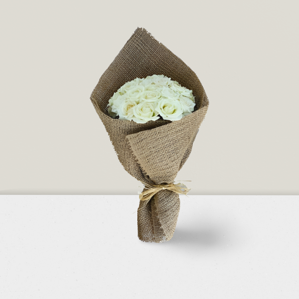 White roses Bouquet 30-150