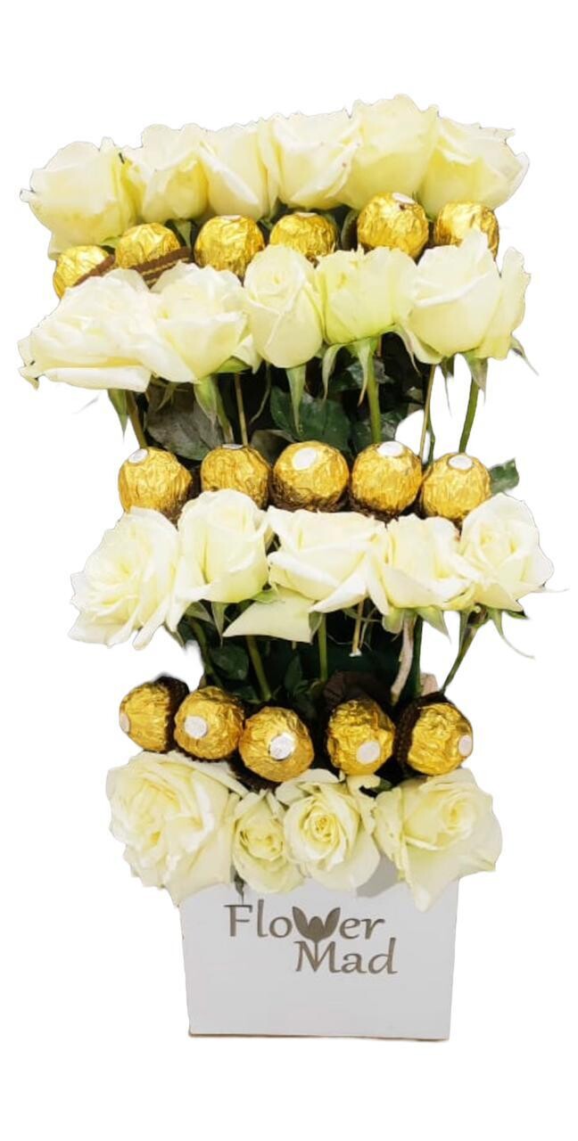 White roses &amp; White box