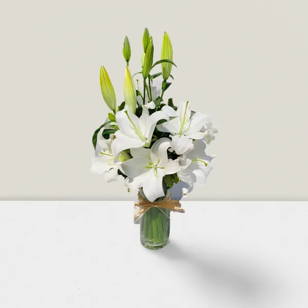 White Lilies (M,L,XL) in Vase