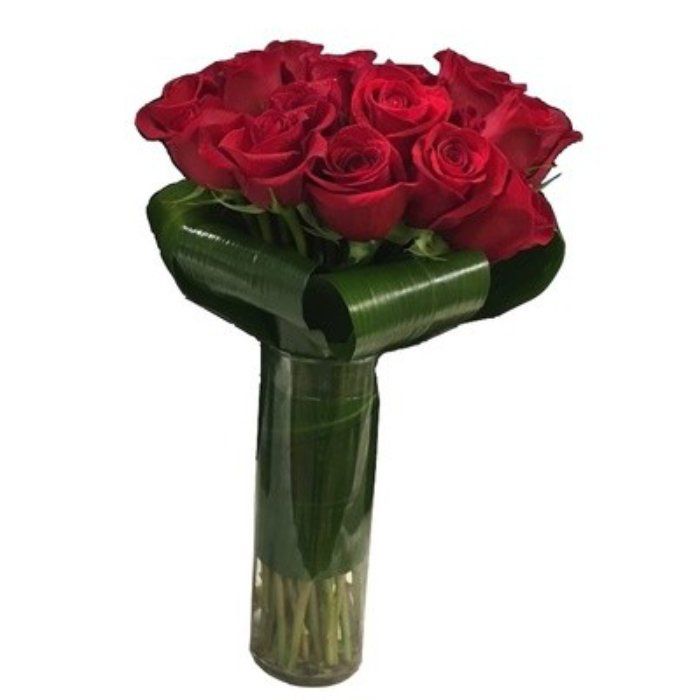 Red Roses Vase