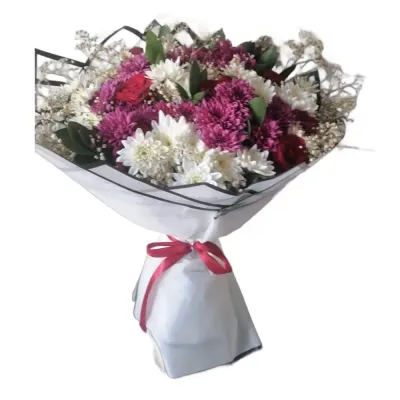 Mixed Color Chrysanthemum Bouquet