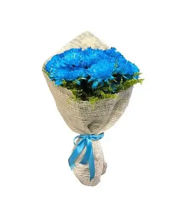 Blue Chrysanthemum Bouquet