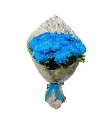 Blue Chrysanthemum Bouquet