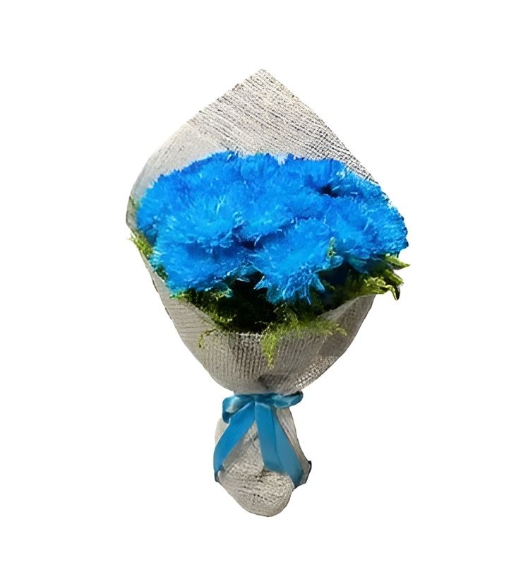 Blue Chrysanthemum Bouquet