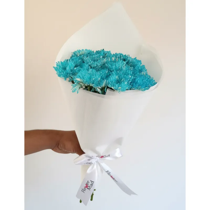 Blue Chrysanthemum Bouquet