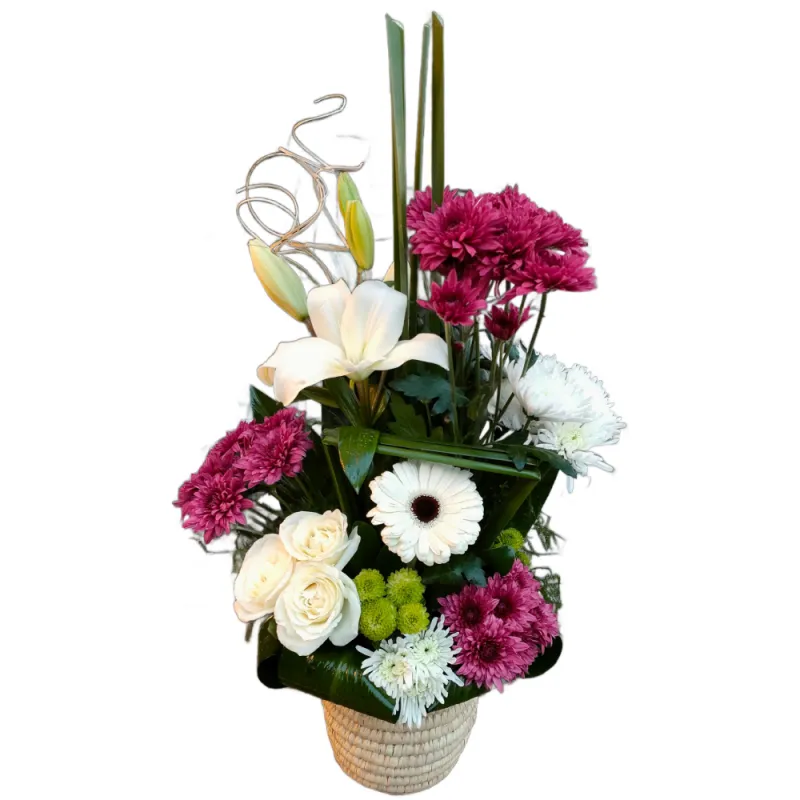 Luxury Flower Collection in Palm Basket 2