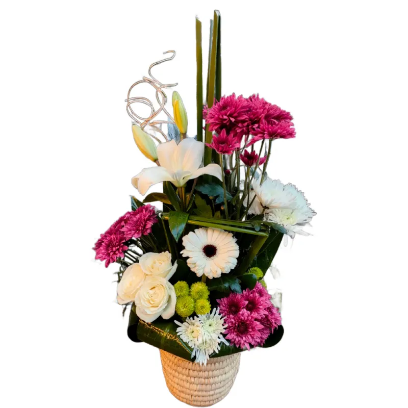 Luxury Flower Collection in Palm Basket 2