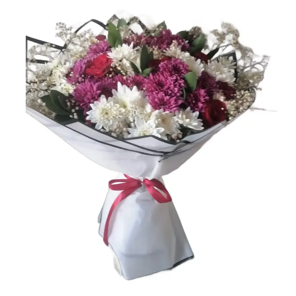 Mixed Color Chrysanthemum Bouquet