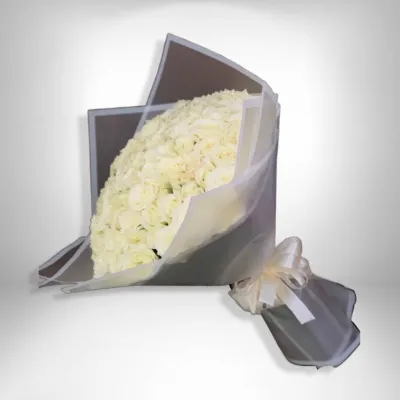 White roses Bouquet 25-150