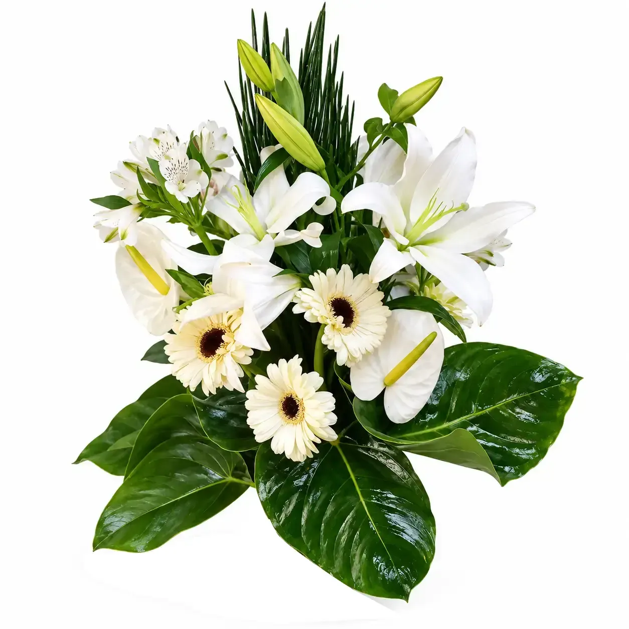 White flower bouquets