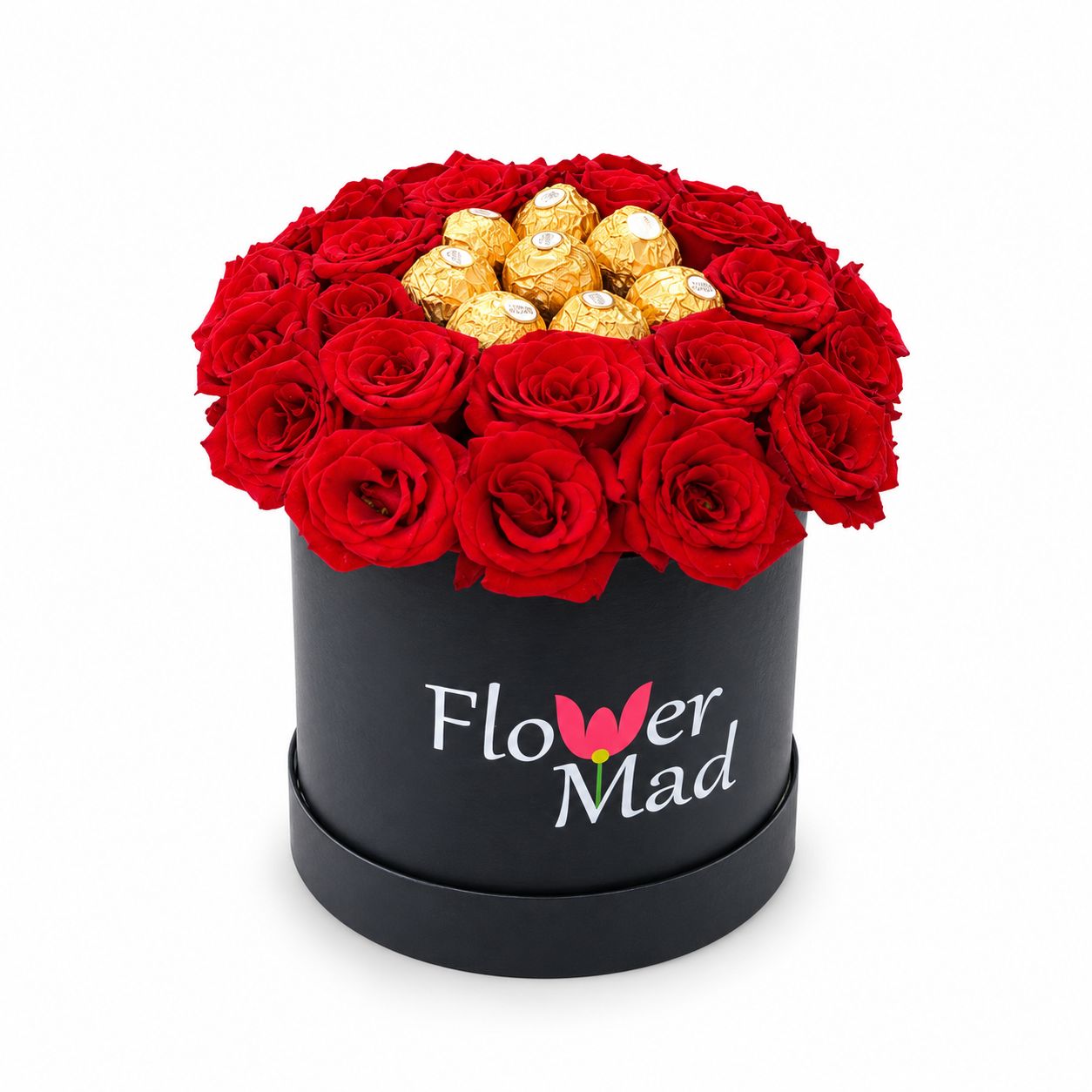 20 Red Roses &amp; Ferrero Rocher (8 pcs) 2