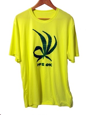 Weed It's Ok Statement Tee - safety green Weed It's Ok Statement Tee - safety green