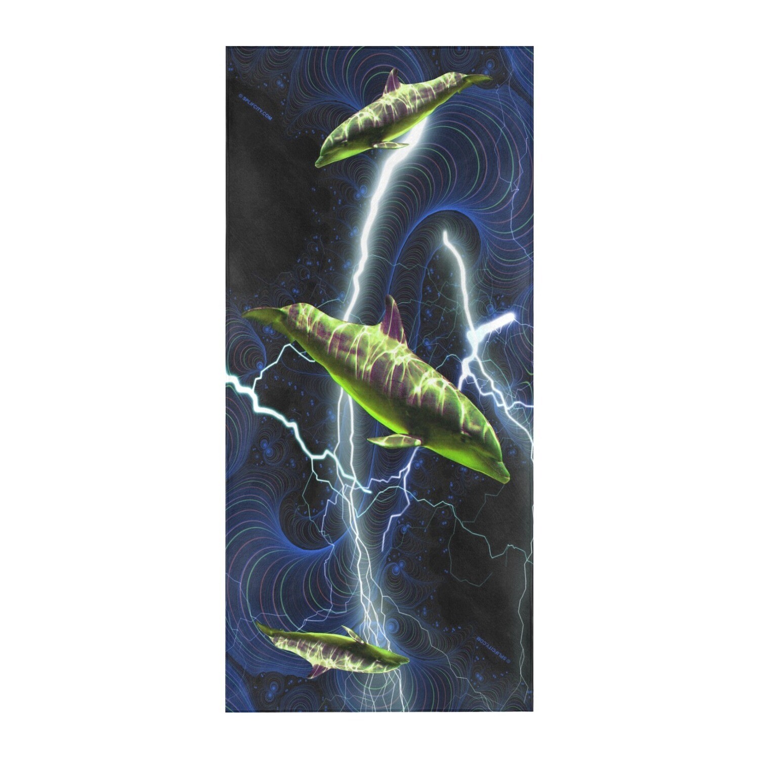 SC Dolphin Swim beach towel