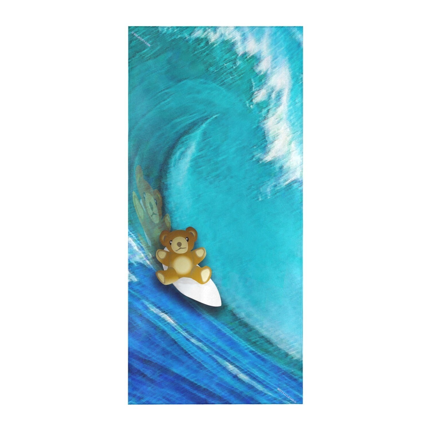 SC Surfin Teddy beach towel