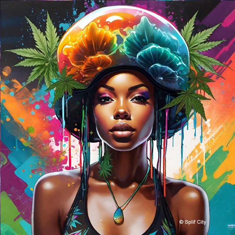 Cannabis Queen 10 coaster