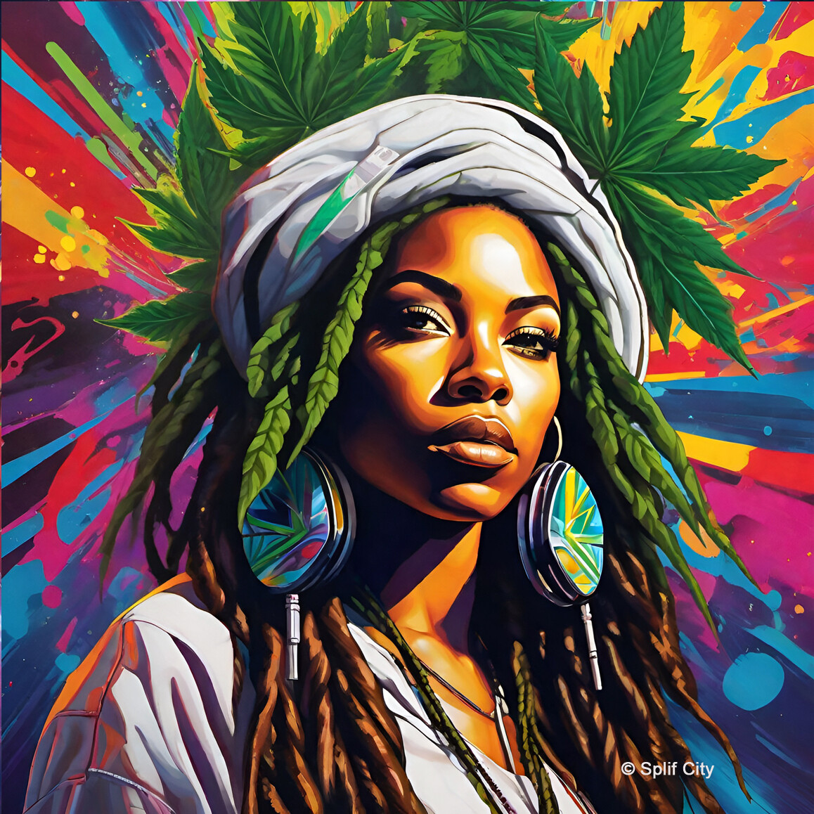 Cannabis Queen 9 coaster