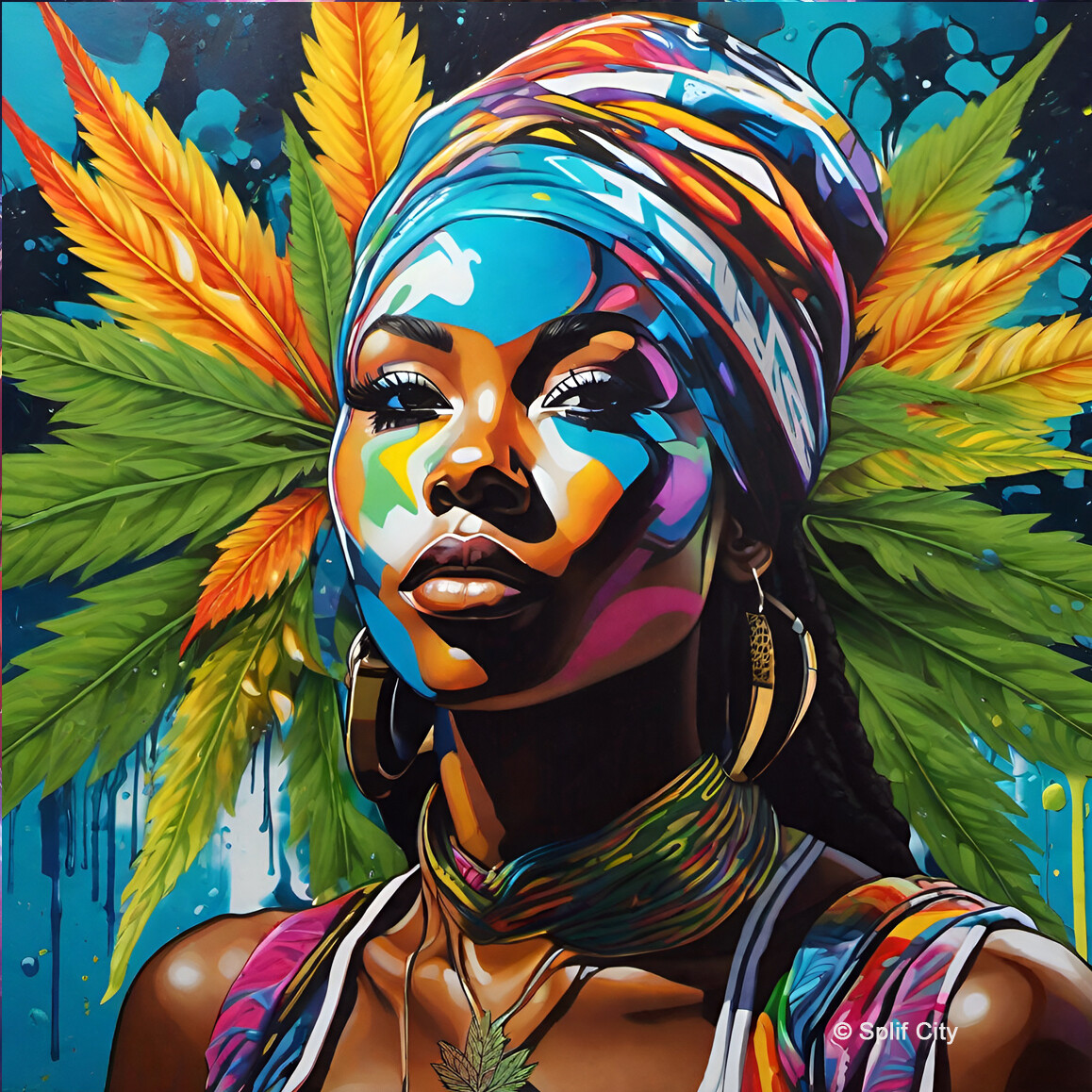 Cannabis Queen 8 coaster