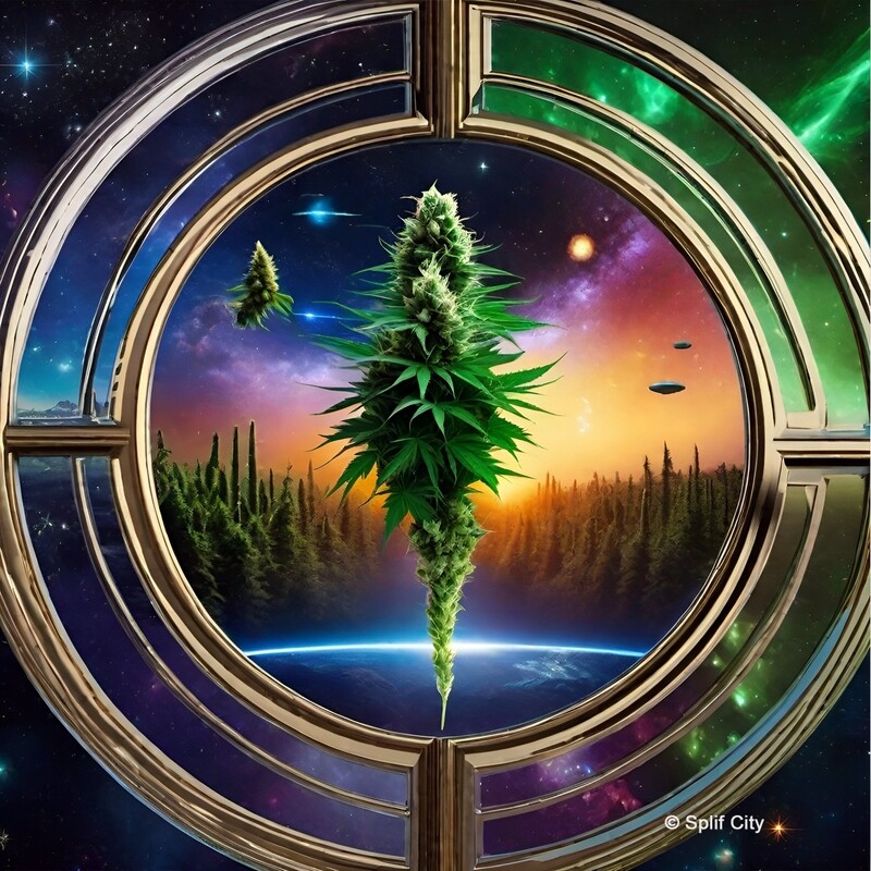 Cannabis In Cosmos 11 coaster