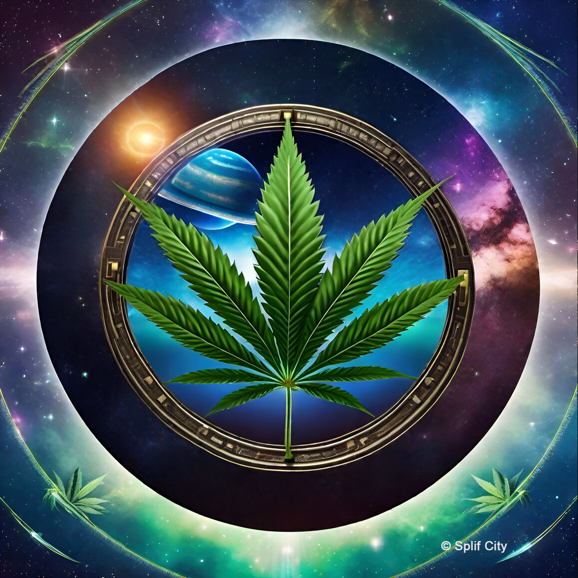 Cannabis In Cosmos 2 coaster