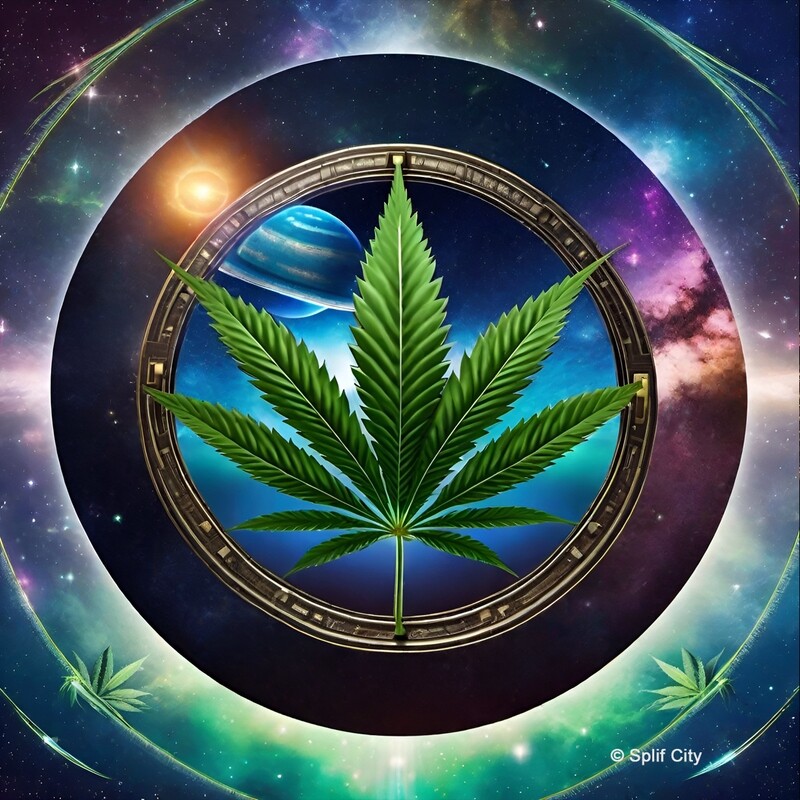 Cannabis In Cosmos 2 coaster