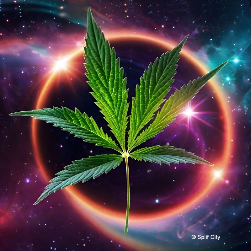 Cannabis In Cosmos 8 coaster