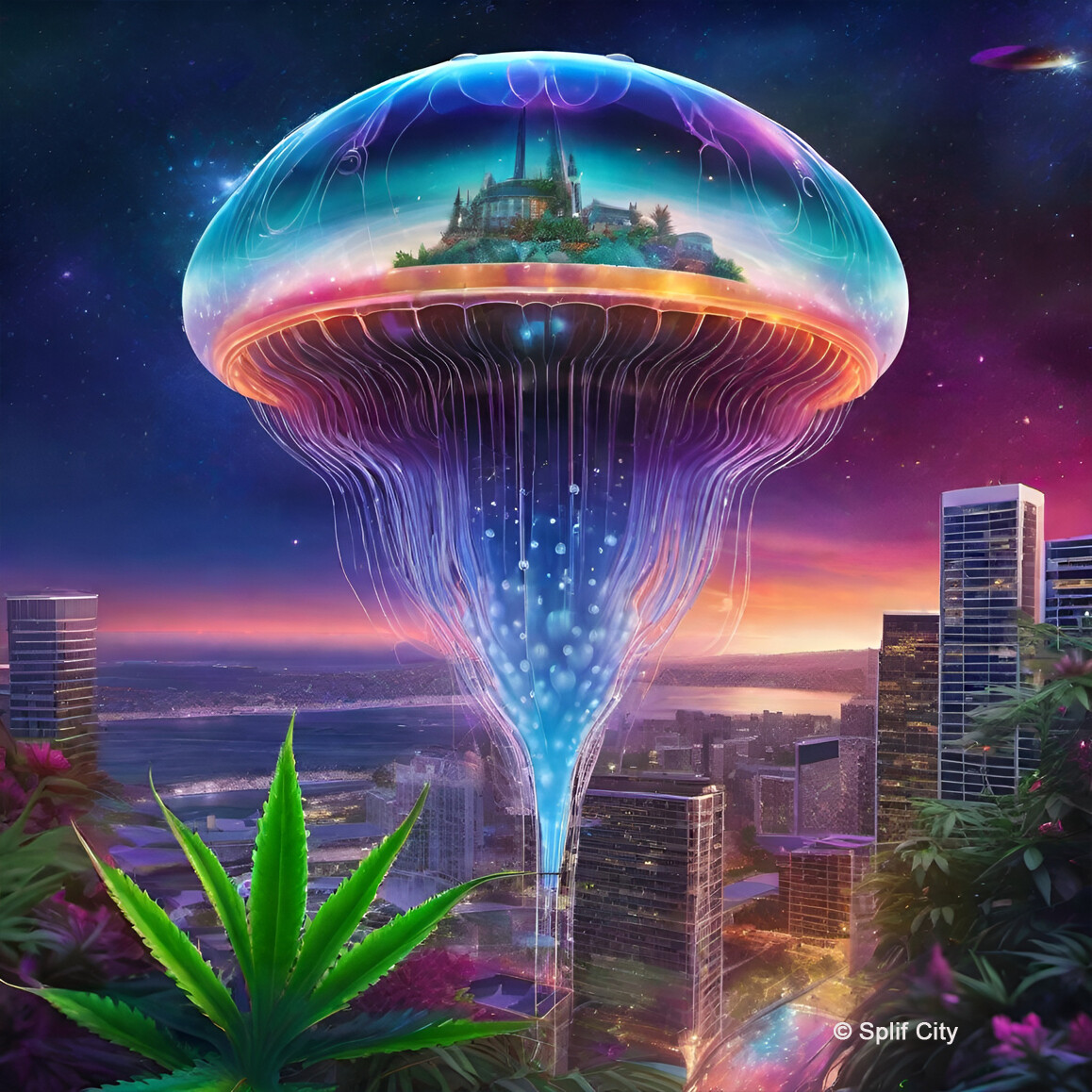 Jellyfish Spaceship 4 coaster