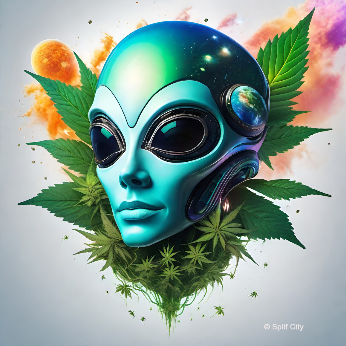 Extraterrestrial Weed 12 coaster