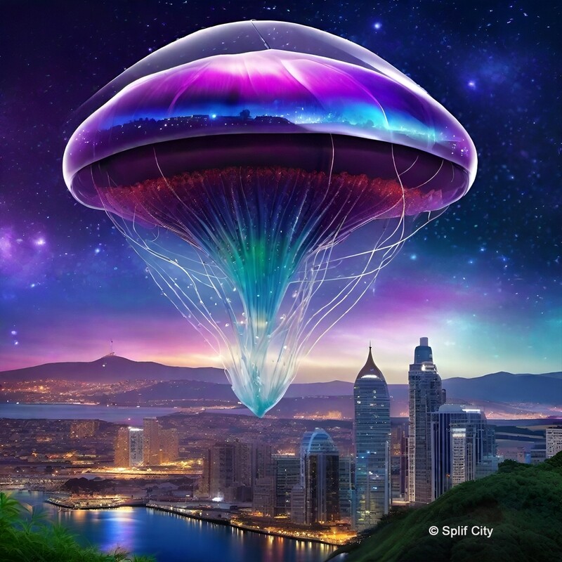 Jellyfish Spaceship 5 coaster