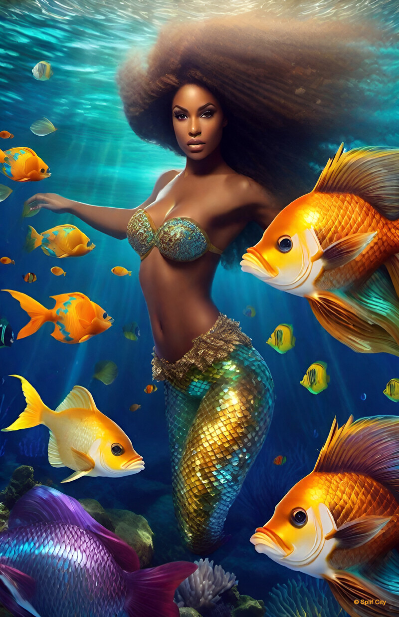 SC Mermaid solo 8 print