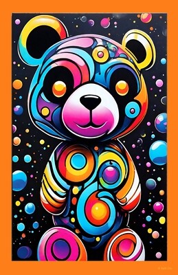 SC Trippy Bear print SC Trippy Bear print