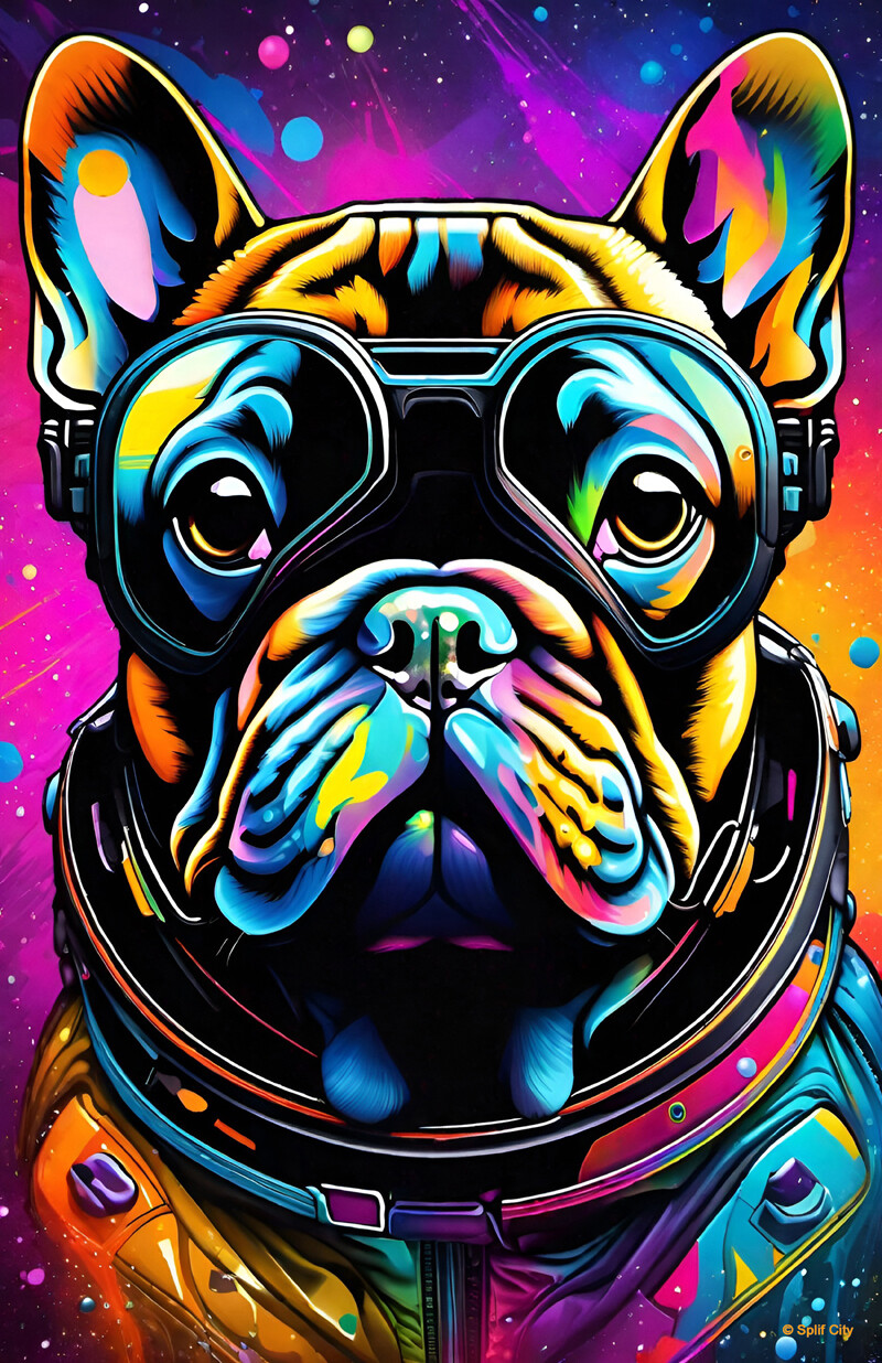 SC Trippy Astronaut 11 print