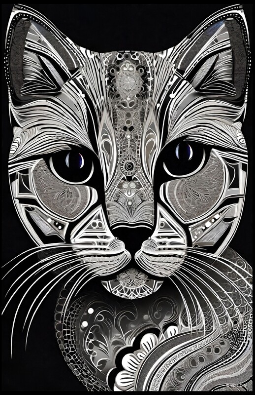 SC Trippy Cat print