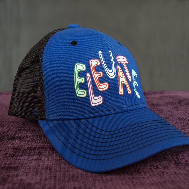 ELEVATE Trucker Cap - avail in 2 colors, color: royal black