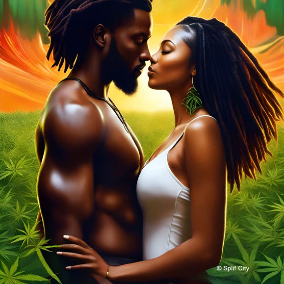 Love and Cannabis 1 coaster