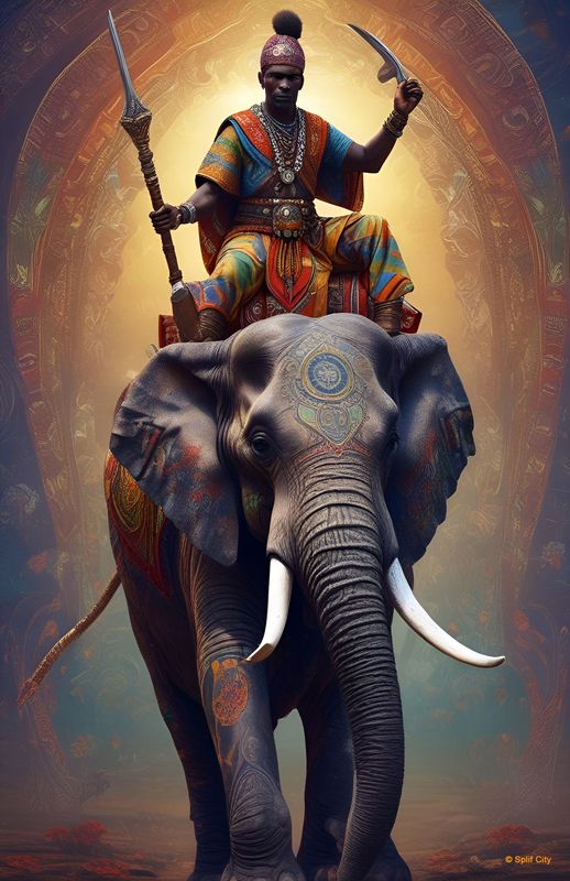 SC Elephant Rider 3 print