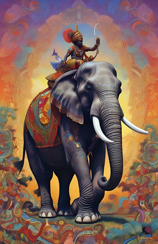 SC Elephant Rider 2 print
