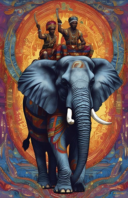 SC Elephant Rider 18 print