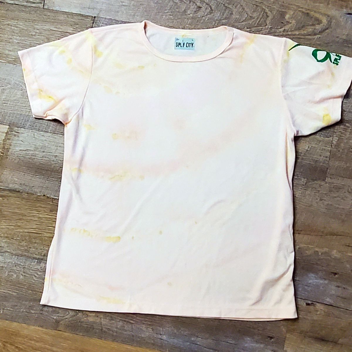 1 of Kind It&#39;s Ok tye dye tee - peach 2 - ladies L