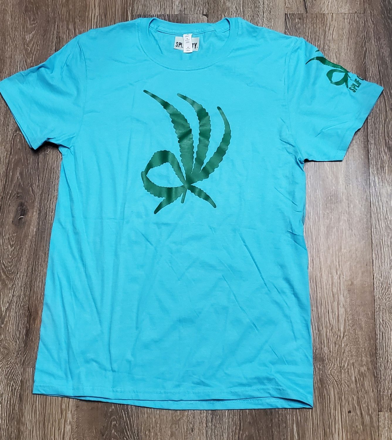 It&#39;s Ok Statement cotton tee - Tropical Blue