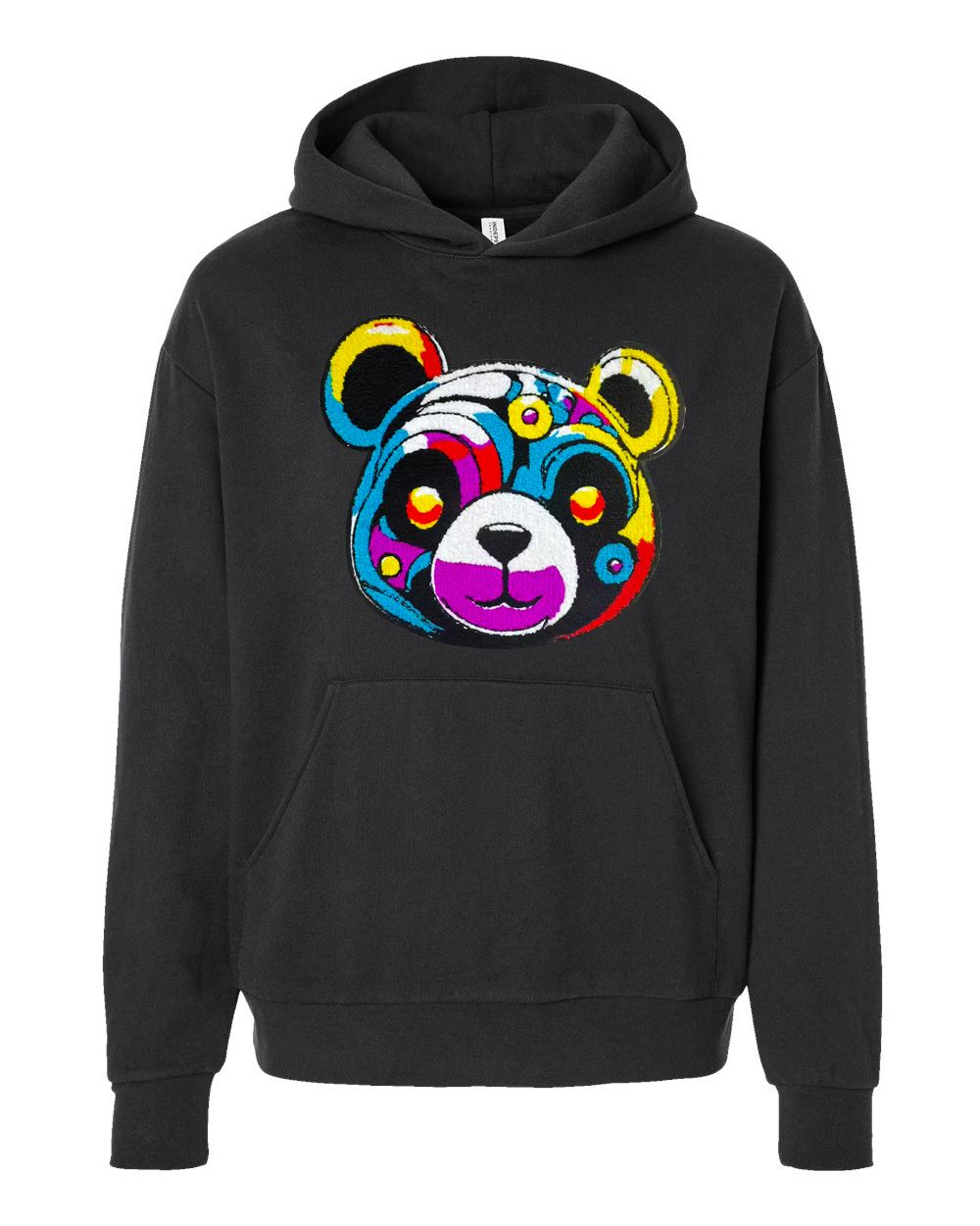 SC Trippy Bear PREMIUM unisex hoodie, color: black