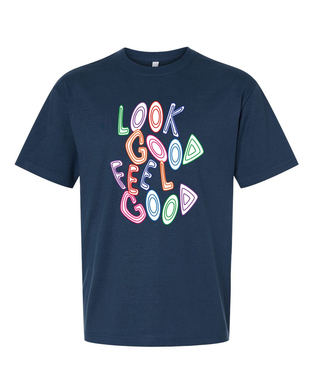Look Good Feel Good PREMIUM tee - avail. in 8 colors, color: sea blue