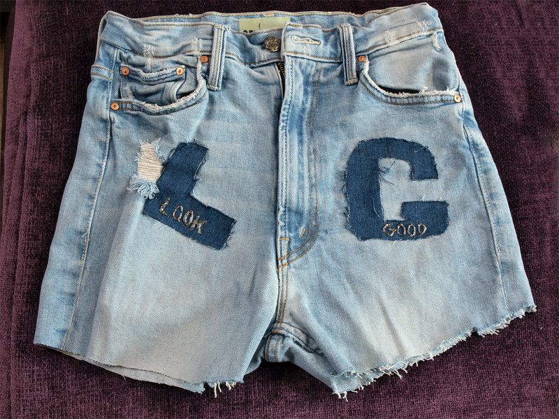 1ofKind jean short - #3 -- (Contact AYO UNIVERSITY to place order!)